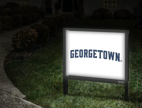 Georgetown Wordmark White Yardsy Sign