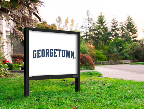 Georgetown Wordmark White Yardsy Sign