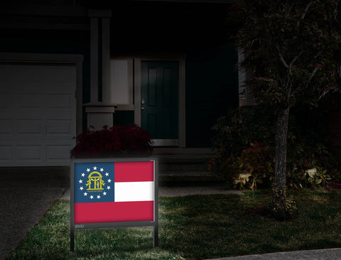 Georgia Flag Yardsy Sign Front Door