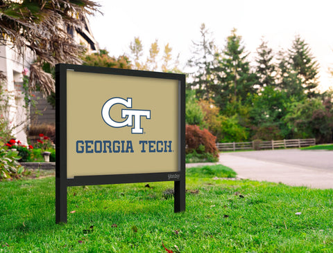 Georgia Tech Athletics Wordmark Gold Yardsy Sign