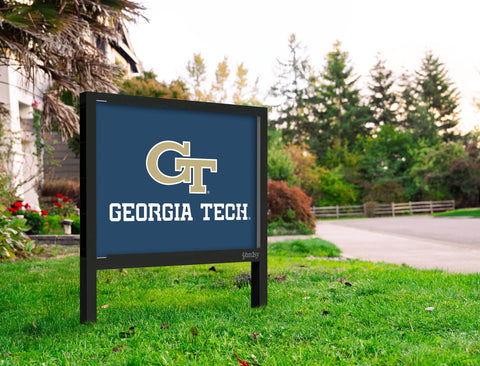 Georgia Tech Athletics Wordmark Navy Yardsy Sign