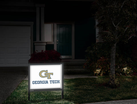 Georgia Tech Athletics Wordmark White Yardsy Sign