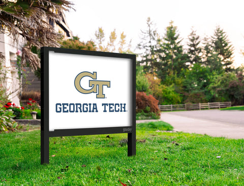 Georgia Tech Athletics Wordmark White Yardsy Sign
