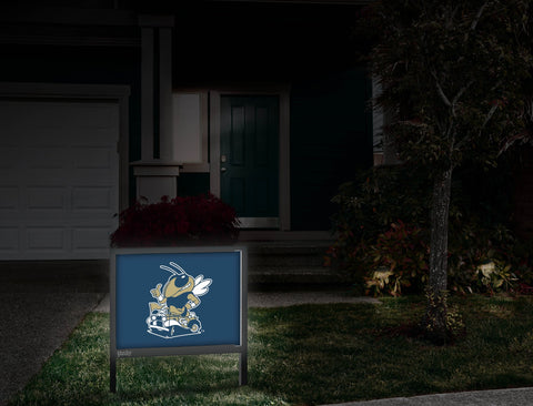 Georgia Tech Buzz Mascot Navy Yardsy Sign