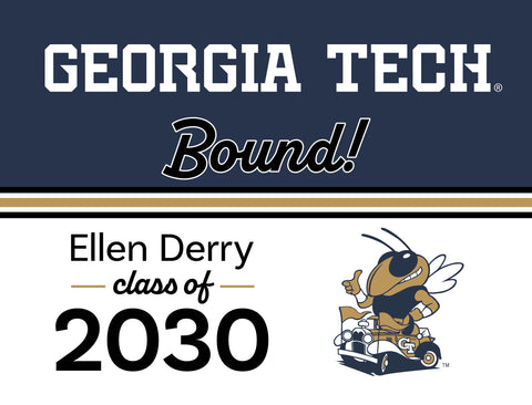 Georgia Tech College Bound Custom Yardsy Sign yard sign