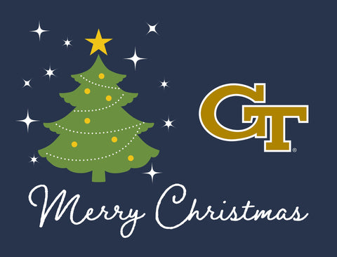 Georgia Tech Merry Christmas Yardsy Sign yard sign