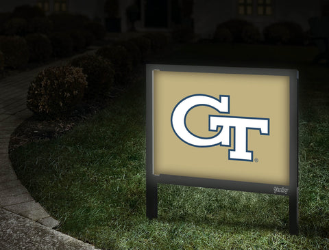 Georgia Tech Primary Mark Gold Yardsy Sign