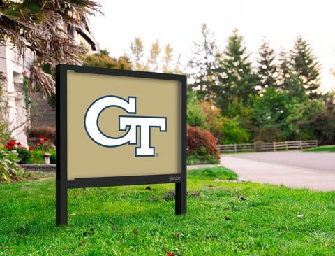 Georgia Tech Primary Mark Gold Yardsy Sign