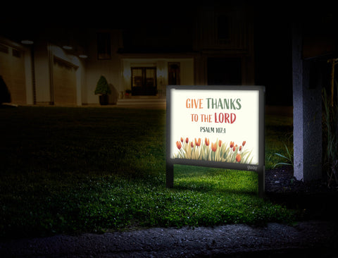 Give Thanks To The Lord Yardsy Sign Mailbox.Jpg