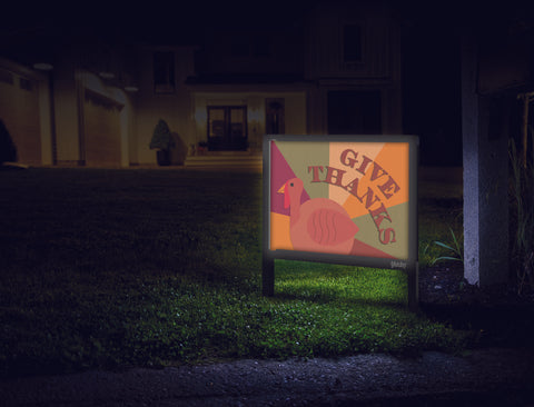 Give Thanks Turkey Yardsy Sign Mailbox.Jpg