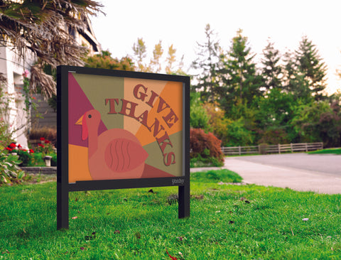 Give Thanks Turkey Yardsy Sign Yard.Jpg