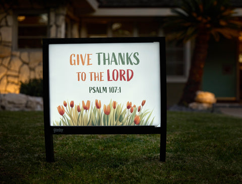 Give Thanks to the Lord Yardsy Sign - Hero