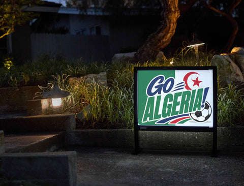 Go Algeria! Soccer Yardsy Sign yard sign