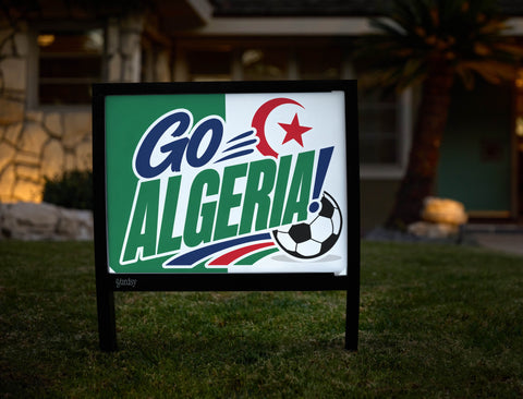 Go Algeria! Soccer Yardsy Sign yard sign