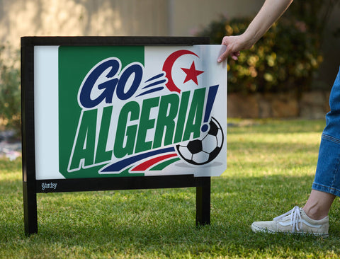 Go Algeria! Soccer Yardsy Sign yard sign