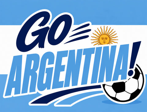 Go Argentina! Soccer Yardsy Sign yard sign