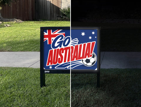 Go Australia! Soccer Yardsy Sign yard sign