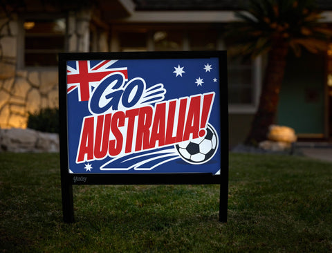 Go Australia! Soccer Yardsy Sign yard sign