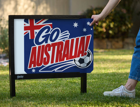 Go Australia! Soccer Yardsy Sign yard sign