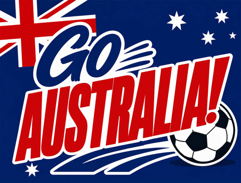 Go Australia! Soccer Yardsy Sign yard sign