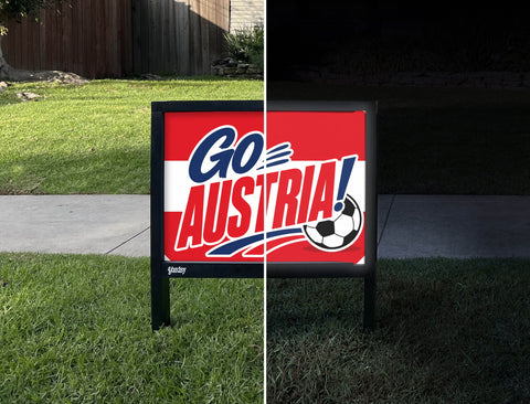 Go Austria! Soccer Yardsy Sign yard sign