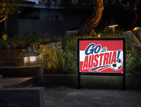 Go Austria! Soccer Yardsy Sign yard sign