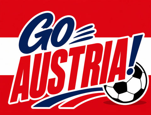Go Austria! Soccer Yardsy Sign yard sign