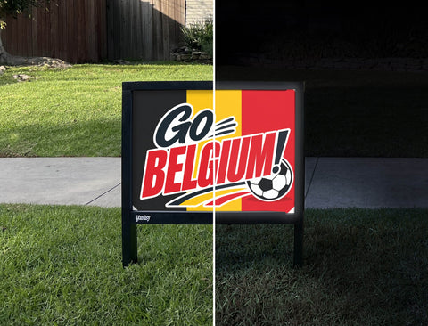 Go Belgium! Soccer Yardsy Sign yard sign
