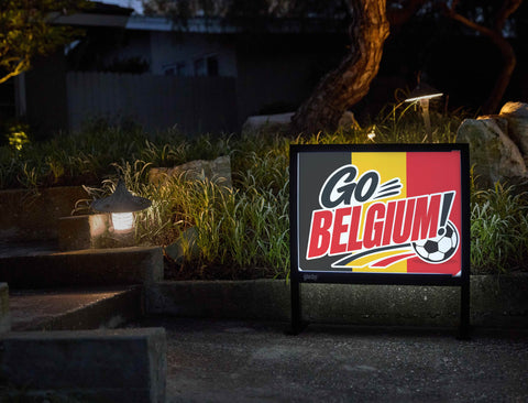 Go Belgium! Soccer Yardsy Sign yard sign