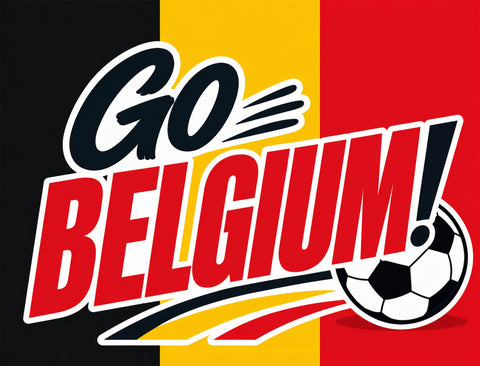 Go Belgium! Soccer Yardsy Sign yard sign