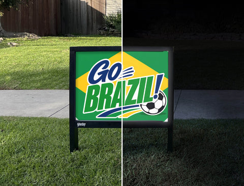 Go Brazil! Soccer Yardsy Sign yard sign