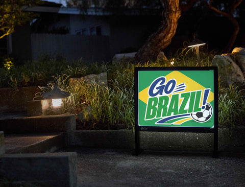 Go Brazil! Soccer Yardsy Sign yard sign