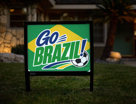 Go Brazil! Soccer Yardsy Sign yard sign
