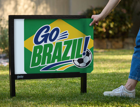 Go Brazil! Soccer Yardsy Sign yard sign