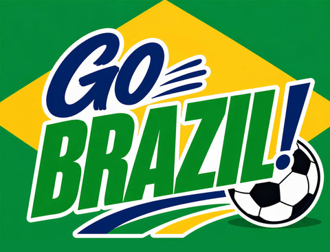 Go Brazil! Soccer Yardsy Sign yard sign