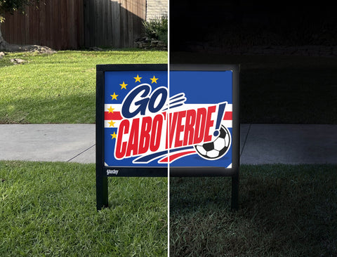 Go Cabo Verde! Soccer Yardsy Sign yard sign