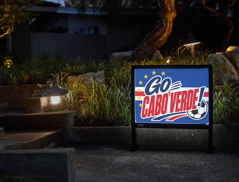 Go Cabo Verde! Soccer Yardsy Sign yard sign