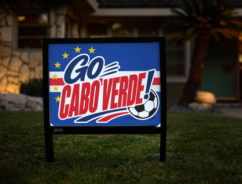 Go Cabo Verde! Soccer Yardsy Sign yard sign