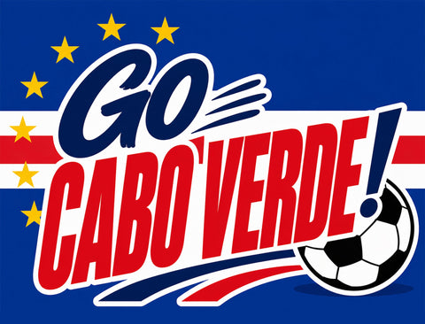 Go Cabo Verde! Soccer Yardsy Sign yard sign