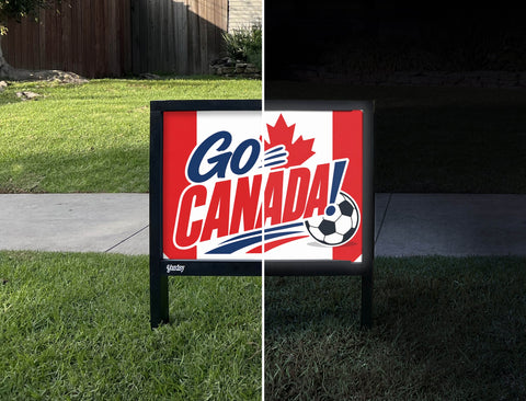 Go Canada! Soccer Yardsy Sign yard sign