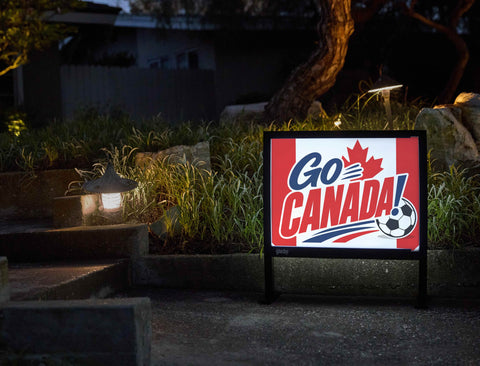 Go Canada! Soccer Yardsy Sign yard sign