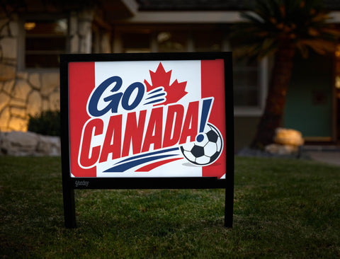 Go Canada! Soccer Yardsy Sign yard sign