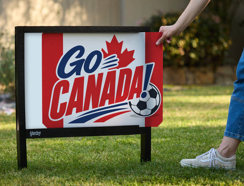 Go Canada! Soccer Yardsy Sign yard sign