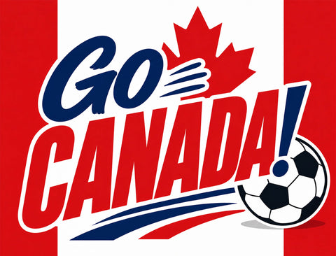 Go Canada! Soccer Yardsy Sign yard sign