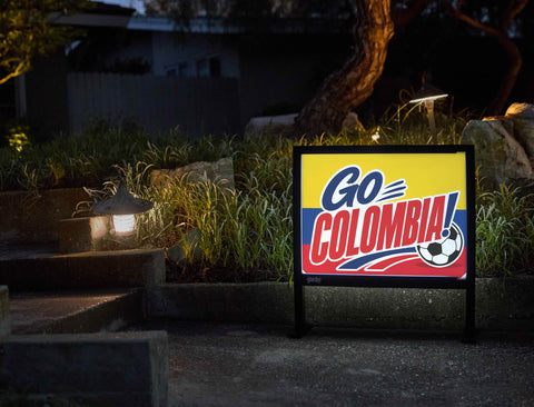 Go Colombia! Soccer Yardsy Sign yard sign