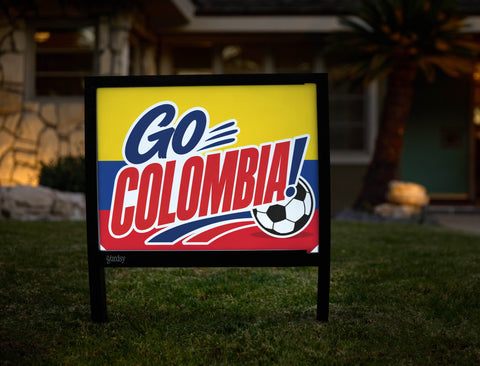 Go Colombia! Soccer Yardsy Sign yard sign
