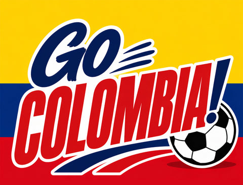 Go Colombia! Soccer Yardsy Sign yard sign