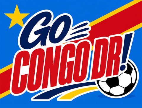 Go Congo Dr! Soccer Yardsy Sign yard sign