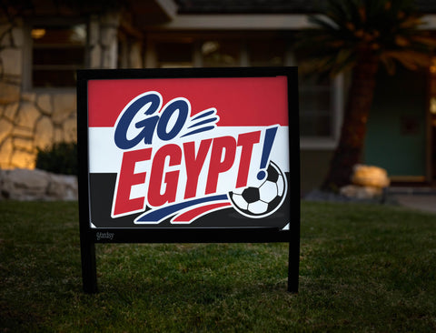 Go Egypt! Soccer Yardsy Sign yard sign