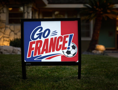 Go France! Soccer Yardsy Sign yard sign
